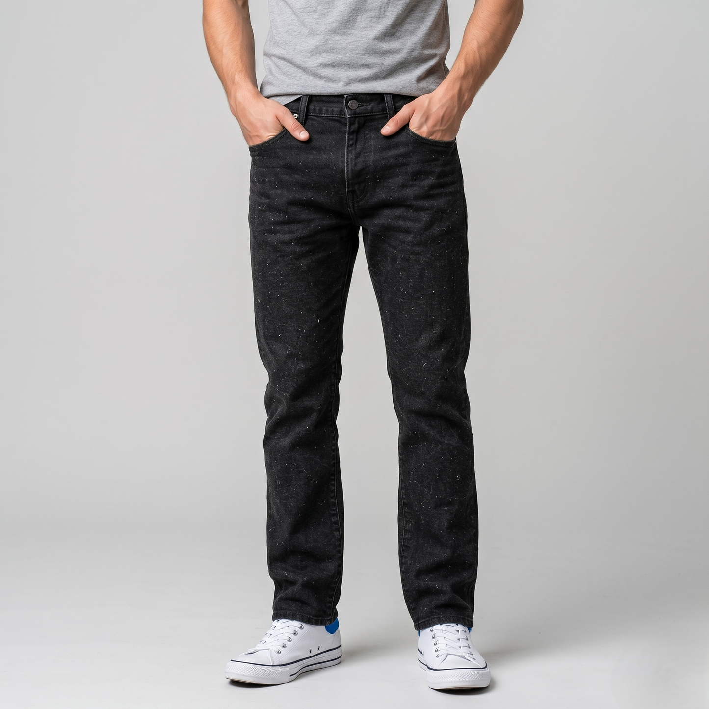 Classic Straight Fit Denim Jeans for Everyday Wear (ESSENJE80A)