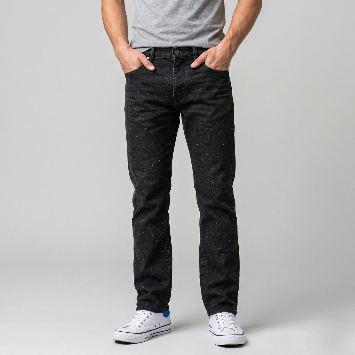 Classic Straight Fit Denim Jeans for Everyday Wear (ESSENJE80A)