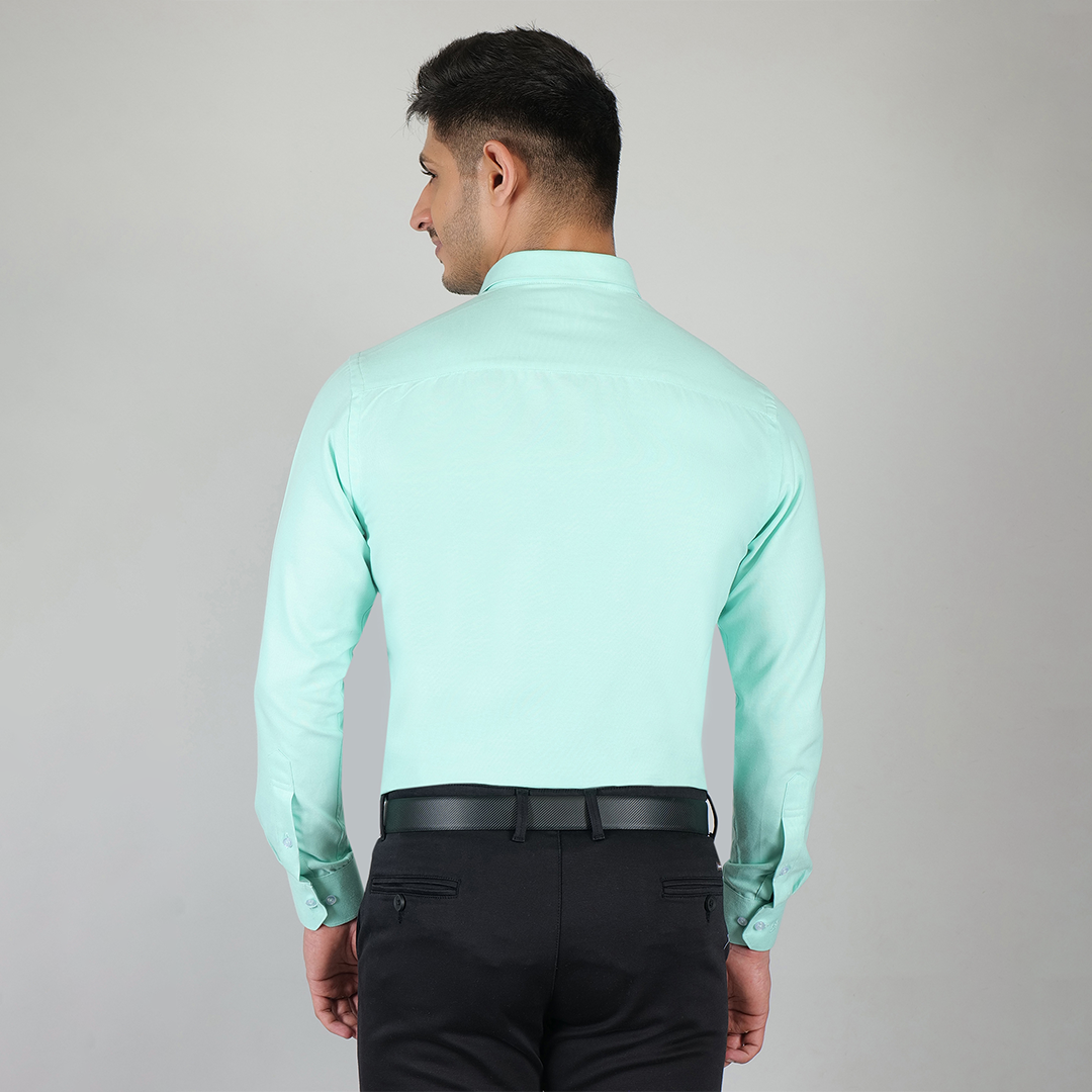 YOUNG & FORMAL by CAMBRIDGE Men's Slim Fit Formal Shirt | Full Sleeves | Stylish & Elegant Office Wear | Perfect for Business Meetings & Events (YF00001SF)