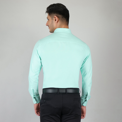 YOUNG & FORMAL by CAMBRIDGE Men's Slim Fit Formal Shirt | Full Sleeves | Stylish & Elegant Office Wear | Perfect for Business Meetings & Events (YF00001SF)