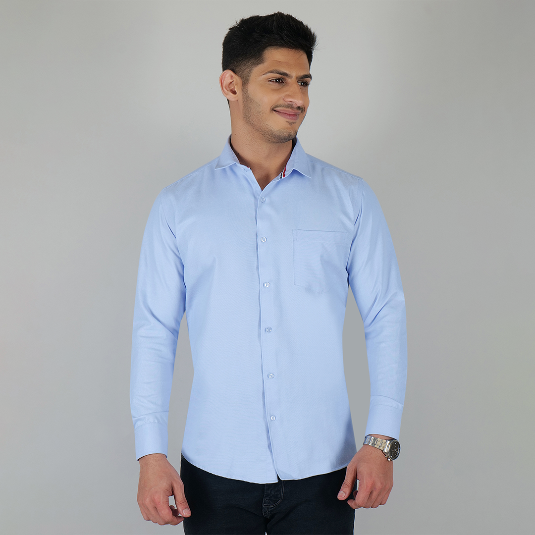 YOUNG & FORMAL by CAMBRIDGE Men's Slim Fit Formal Shirt | Full Sleeves | Stylish & Elegant Office Wear | Perfect for Business Meetings & Events (YF00001SF)