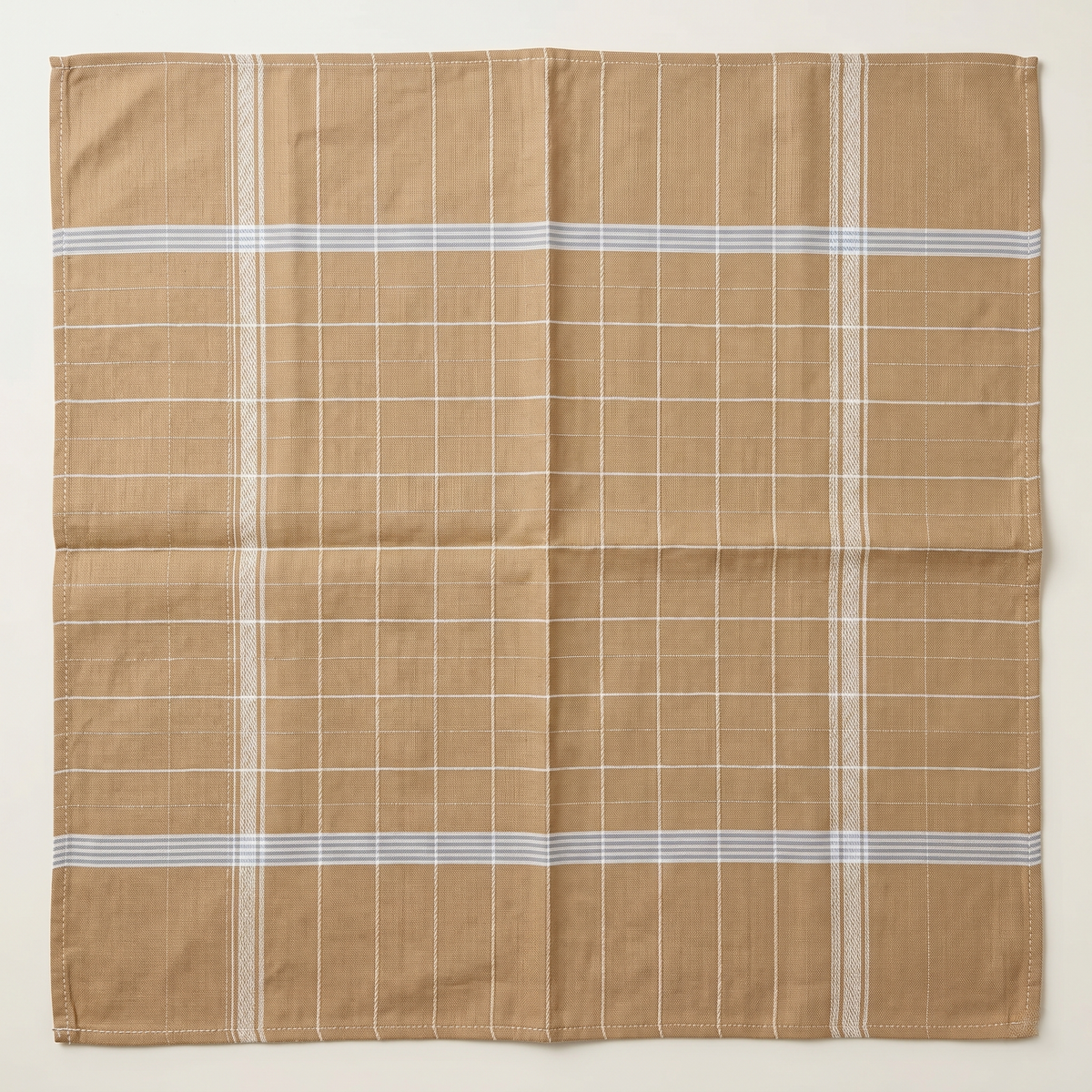 Cambridge Gold Men's Cotton Rich Checked Handkerchiefs - GOLDSILVER3P (3-Pack)