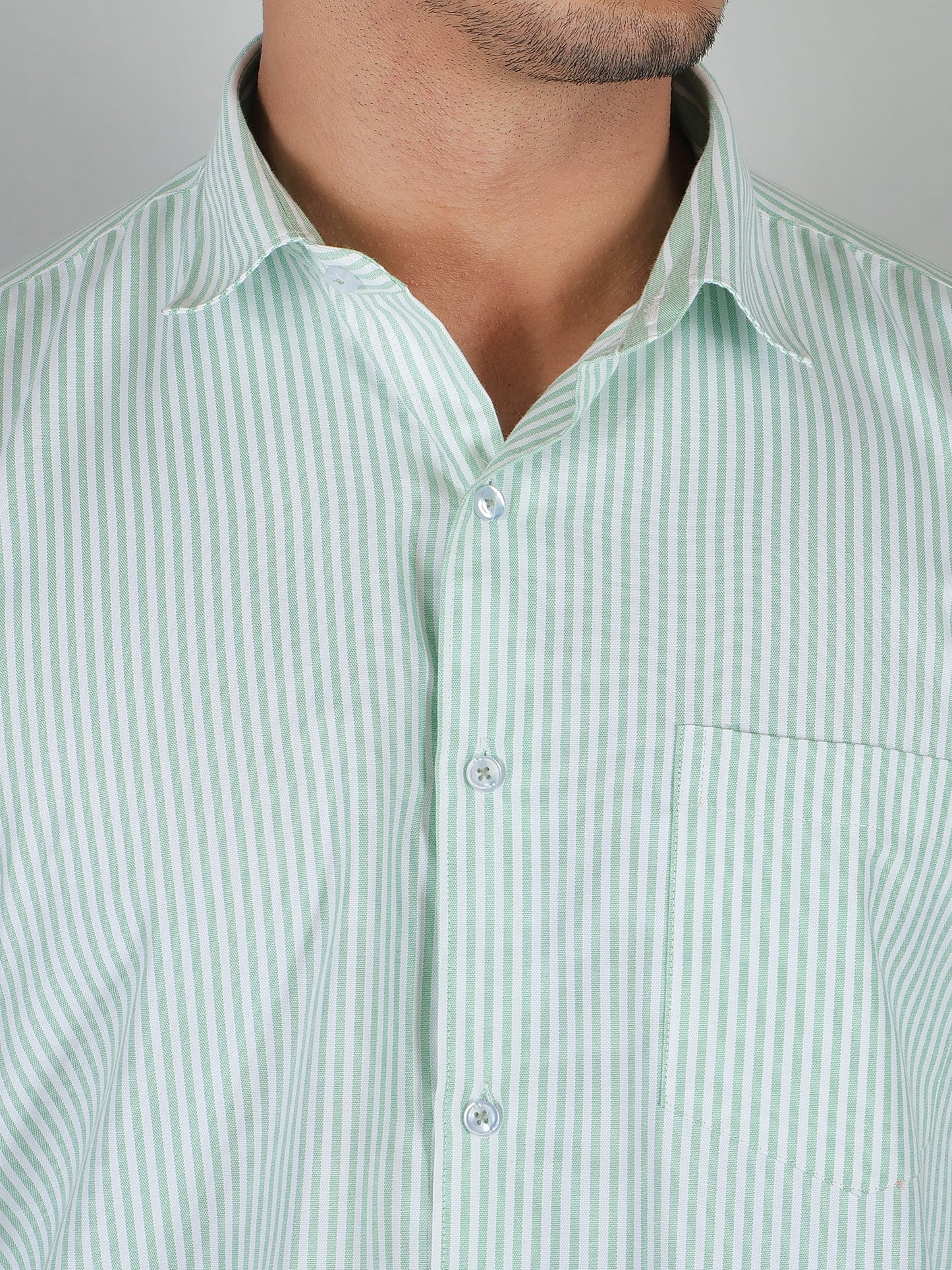 Young & Formal by Cambridge  Striped Formal Shirt – Slim Fit, Full Sleeves | Office Wear with a Stylish Edge | YF00006SF