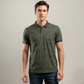 Men's Cotton Printed Collar Polo T-Shirt (TSRP01)