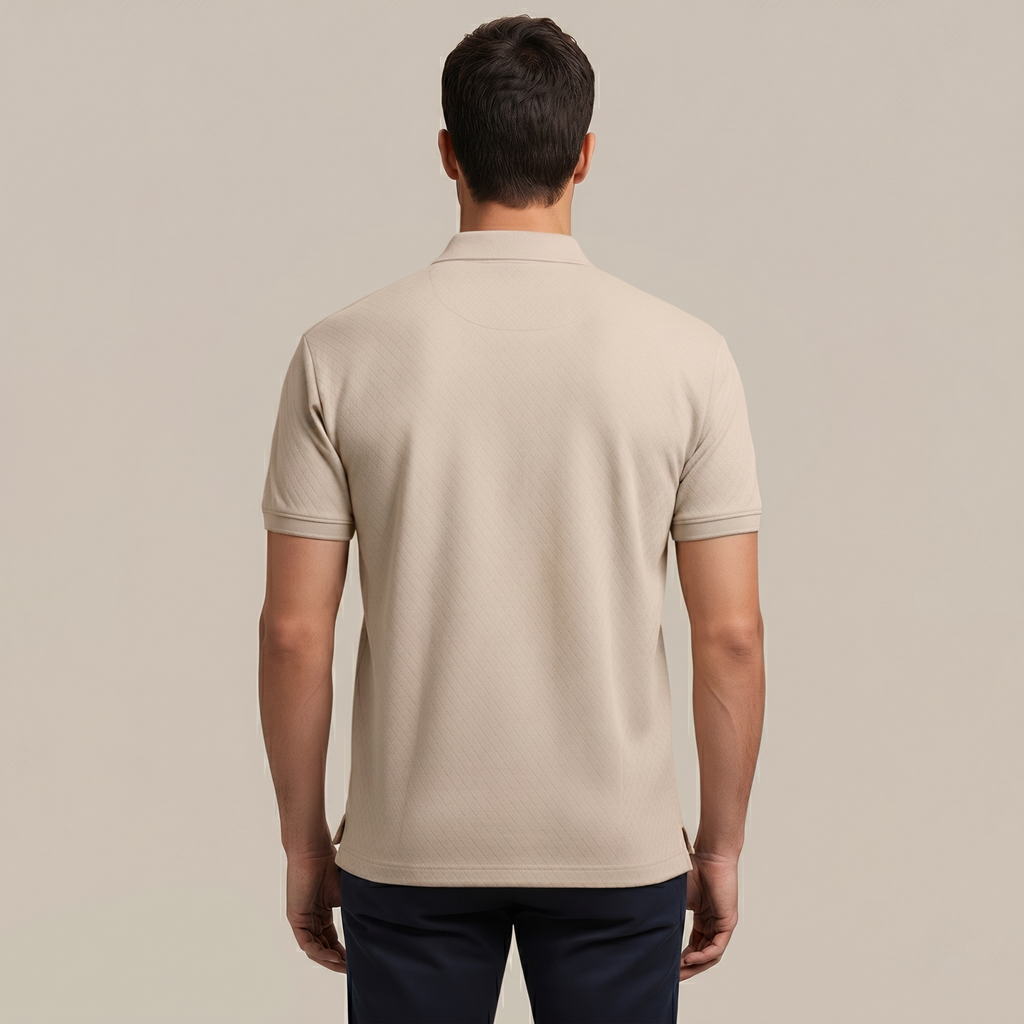Premium Jacquard Knit Pocket Polo T-shirt (TSSJ115)